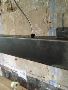 Metalen Balklamp onderzijde ledstrip