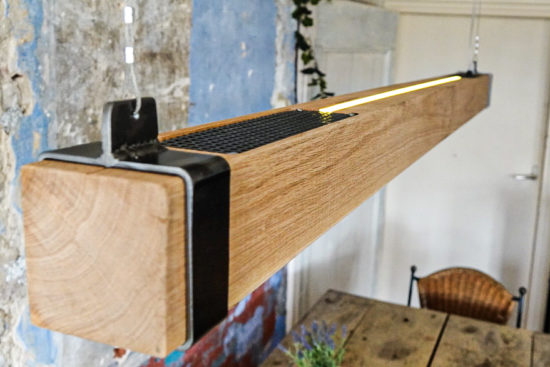 Balklamp boven en onder ledstrip
