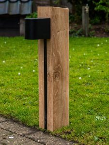 Eiken buitenlamp  "Bram"
