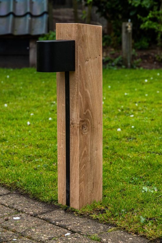 Eiken buitenlamp  "Bram"