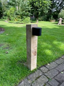 Eiken buitenlamp "Daniel"